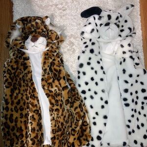 Leopard and Dalmatian Animal Hooded Vests